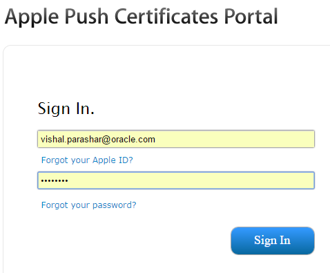 Apple Push Certificates