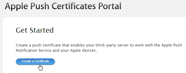 Create a Certificate