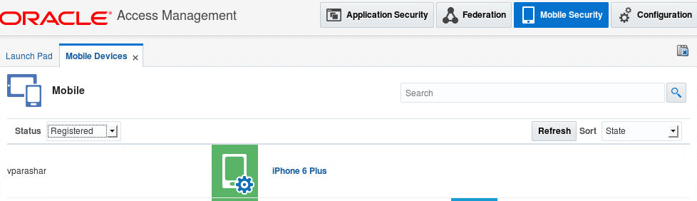 Mobile device status