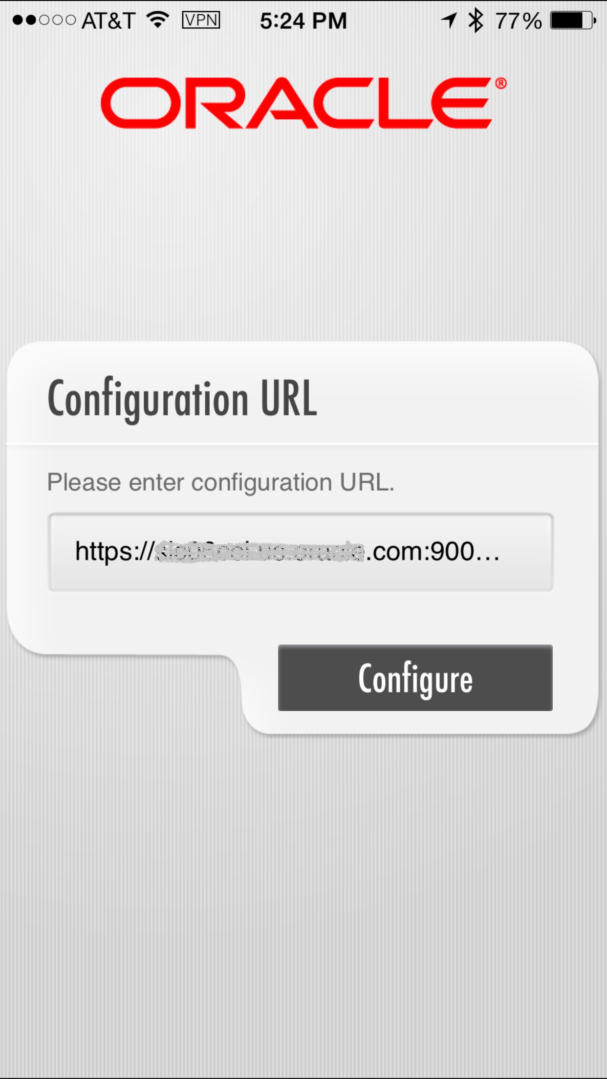 Configuration URL 