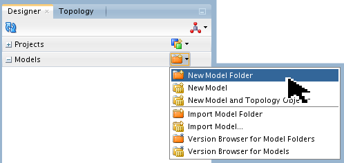 Designer Models screen