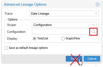 Advanced Lineage Options