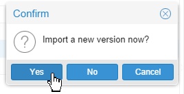 Import new version?
