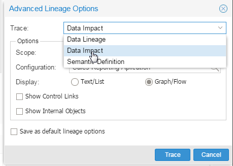Advanced Lineage Options