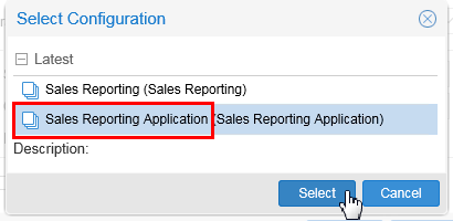 Select Configuration