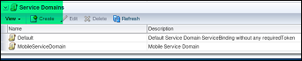 Create Service Domain