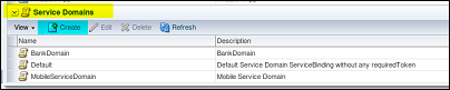 Create Service Domain