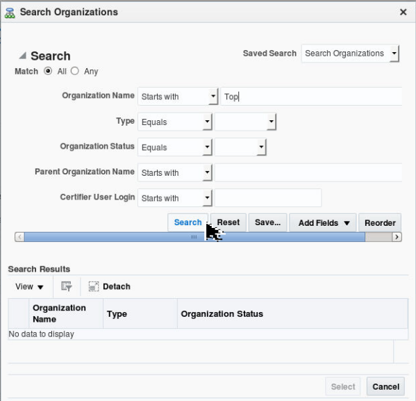 Creating an Organization - Step 3