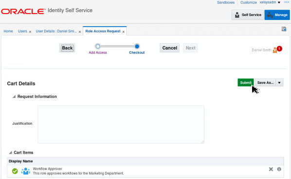 Submitting the Request