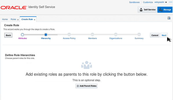Creating a Role - Step 5