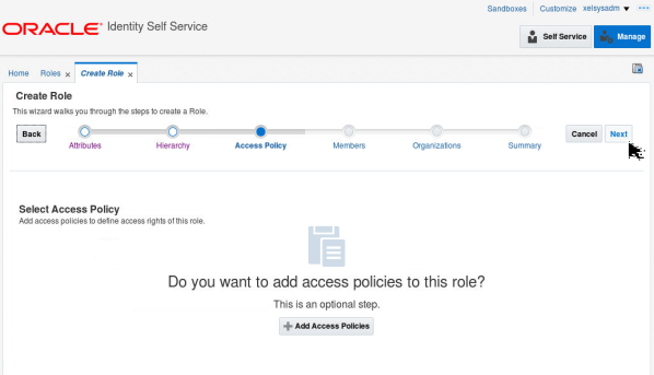 Creating a Role - Step 6