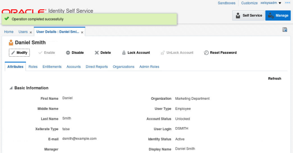 User Attributes Updated