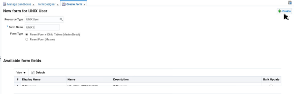 Creating a new form - Step 6
