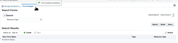 Creating a new form - Step 7