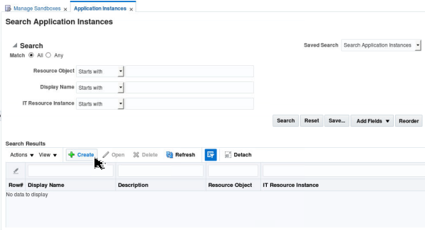 Creating Application Instance - Step 2