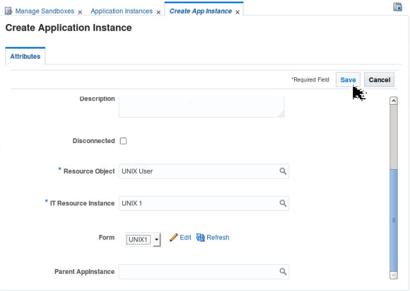 Creating Application Instance - Step 10