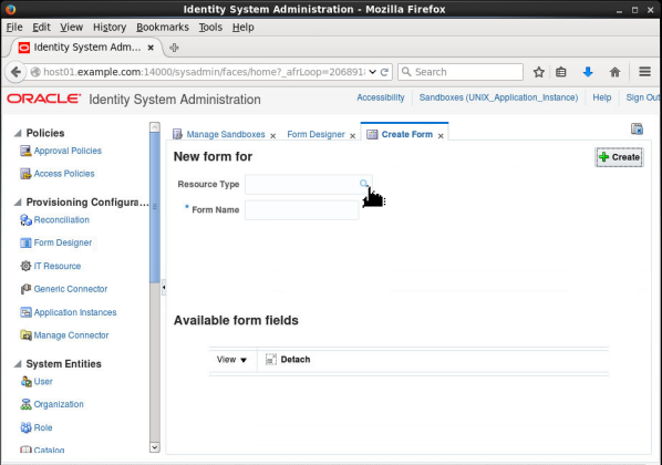 Creating a new form - Step 3