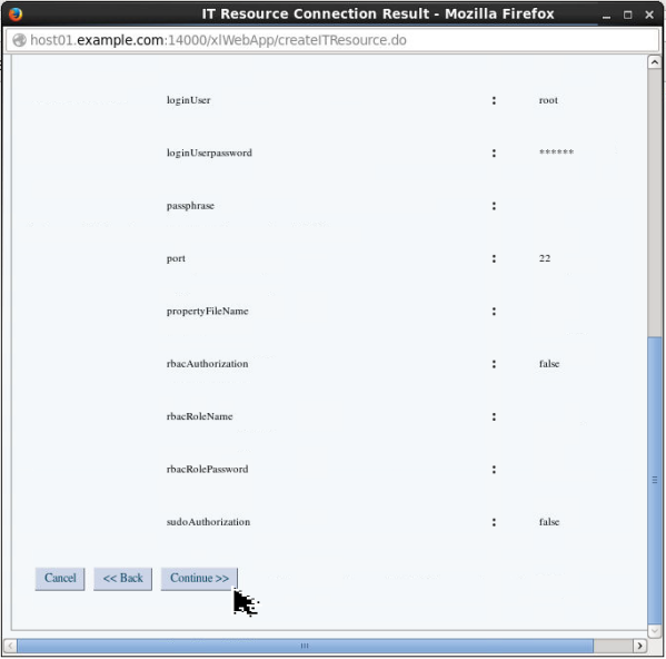 Creating an IT Resource - Step 9