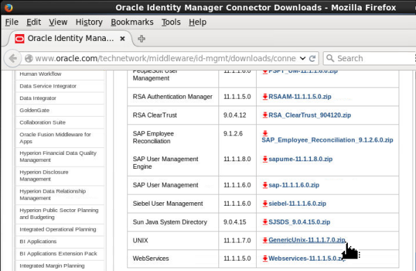 Unix Connector Installation Files