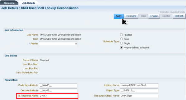 Creating Lookup IT Resource - Step 5