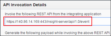 REST API endpoint URL for the Order Received milestone
