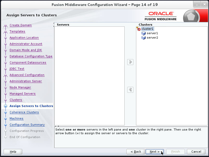 Assign Servers to Clusters