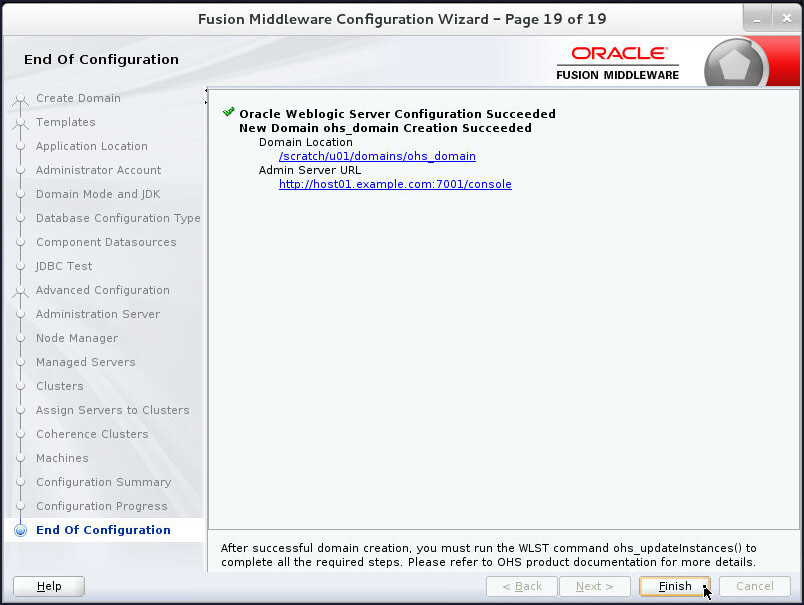 Configuration Success