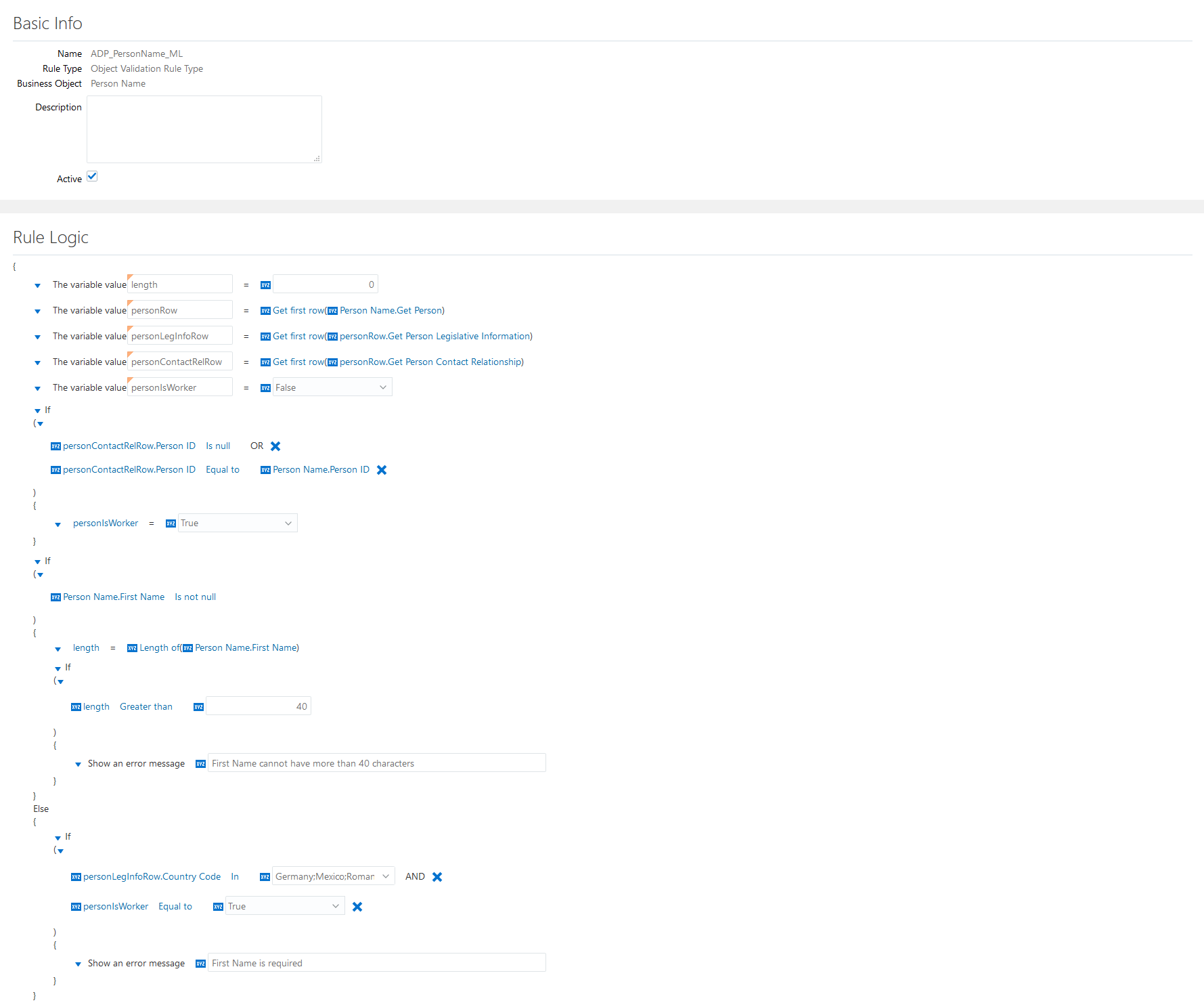 Person Name Validations 1/2