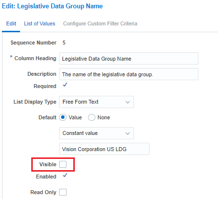 Hide the attribute from the spreadsheet