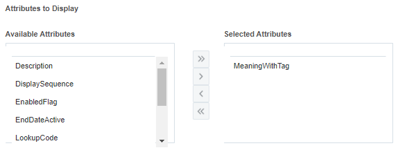 Configure the attribute to display