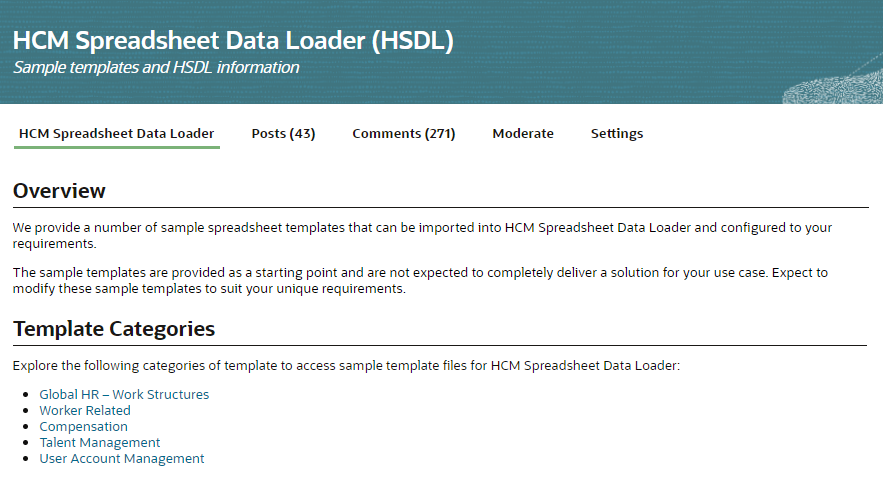 HCM Spreadsheet Data Loader Forum