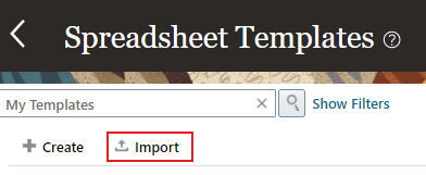 Click Import