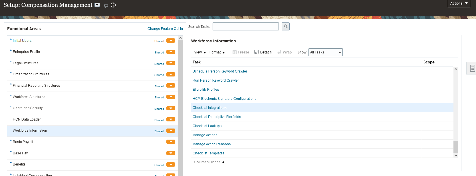 checklist Integrations Selection