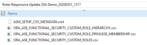 CSV File Package Contents