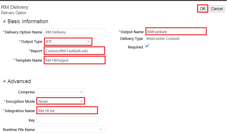 Define delivery option