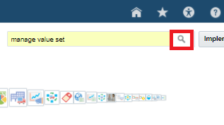Search for manage value set