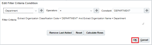 Click OK to exit information dialog