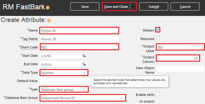 Save Person ID Attribute