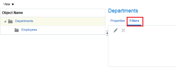 Data Group Filter Criteria