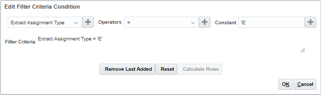Employee block criteria