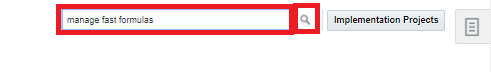 Search for manage fast formulas