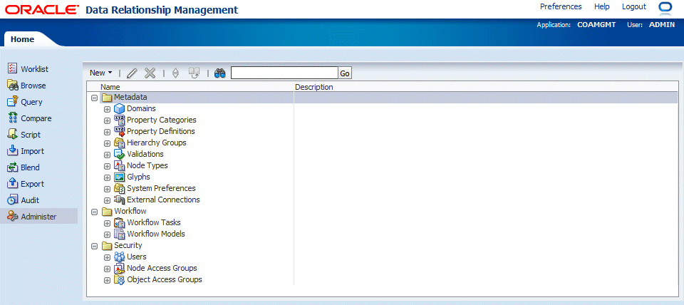 Administer Task group