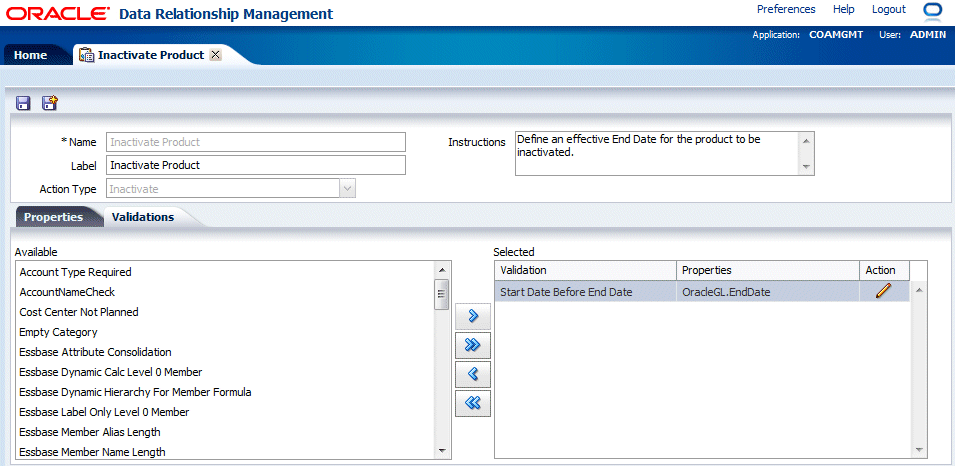 Inactivate Product Tab