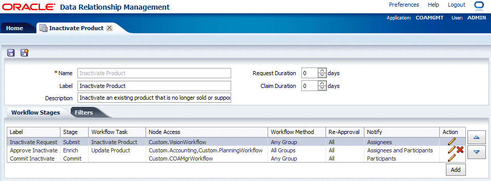 Inactivate Product Tab