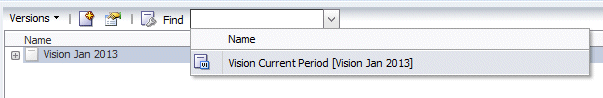 Selecting Vision Current Period variable