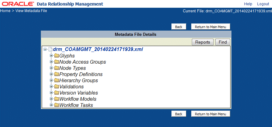 Metadata File