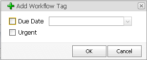 Add Workflow Tag dialog box