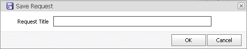 Save Request dialog box
