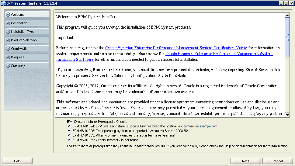 EPM System Installer 11.1.2.4