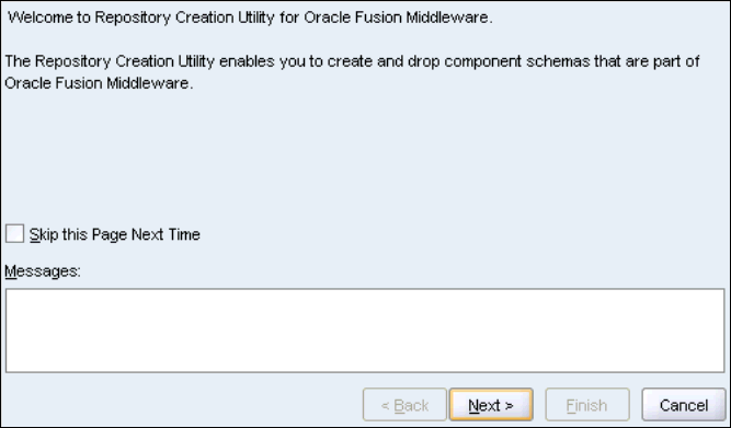 Repository Creation Utility - Welcome Screen